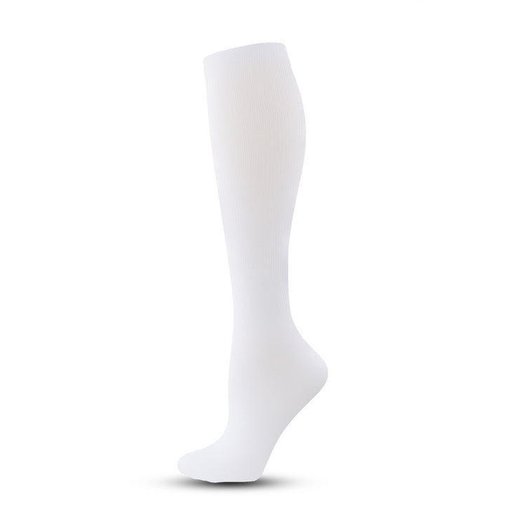 Custom Men's Knee High Compression Socks Anti-Varicose Veins for Sports with Logos on Cuff and Bottom Youth Group