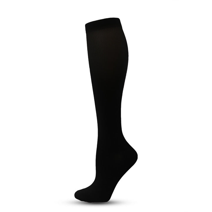 Custom Men's Knee High Compression Socks Anti-Varicose Veins for Sports with Logos on Cuff and Bottom Youth Group