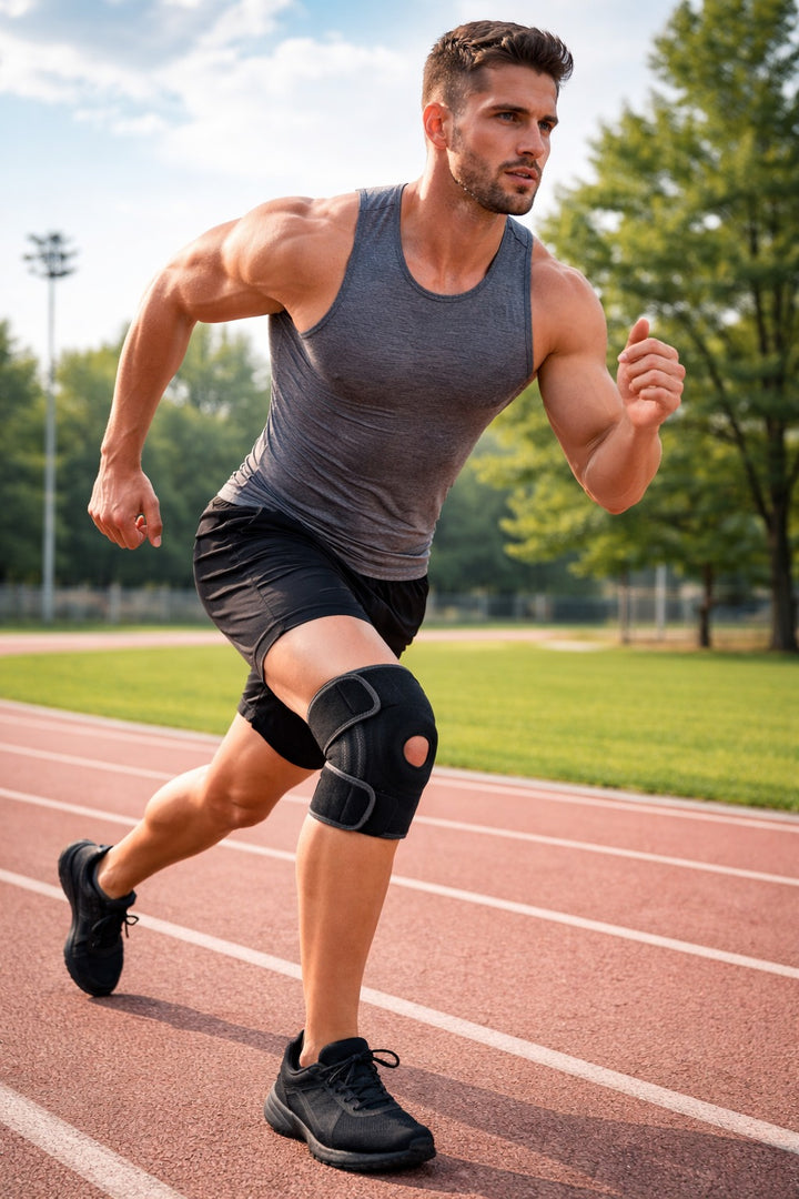 Verstelbare Kniebrace met Compressie | Ademend Neopreen